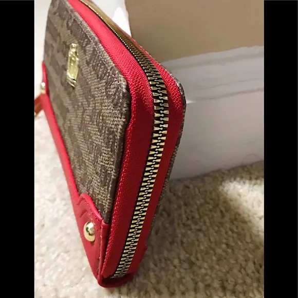 🆕🔥HTF/RARE JUICY COUTURE BEAUTIFUL RED&BROWN WALLET STILL IN THE BOX NWT&NIB - Picture 12 of 13